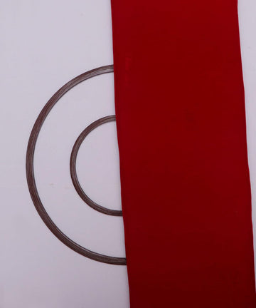 red plain velevt fabric b106 5997